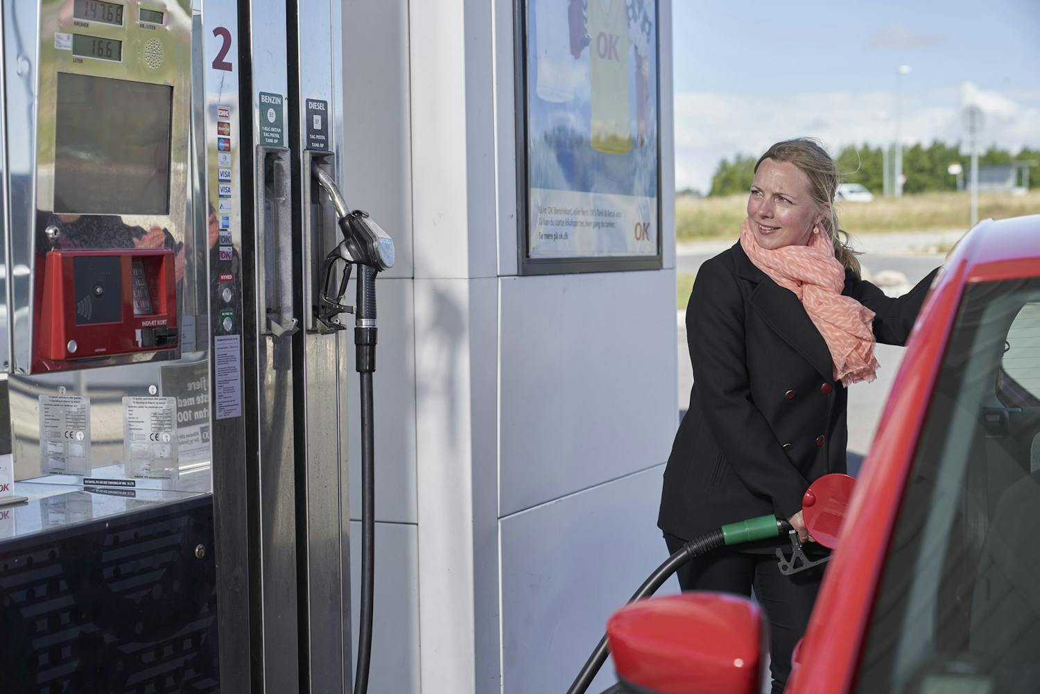 OK Benzin Nu kan du åbne en benzinstander ved at give en ordre til iPhones digitale assistent Siri.½